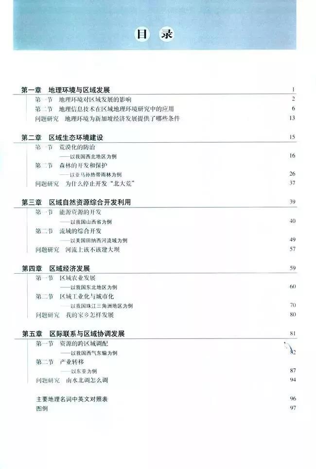 高中地理必修三全套教学视频,高中地理必修三知识总结