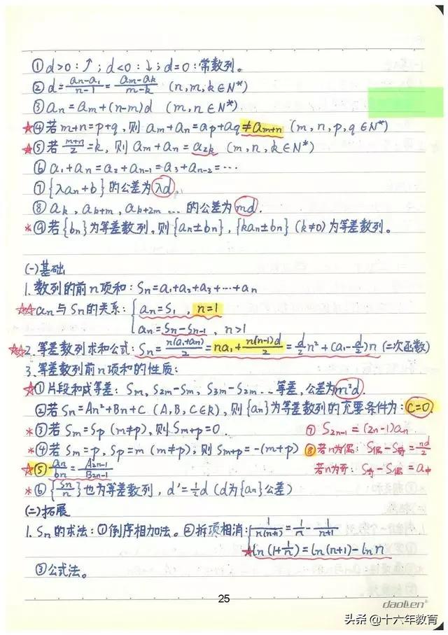 高考数学90分必会知识点,高考数学150学霸的笔记和归纳