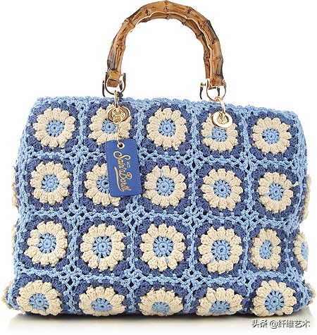 夏天适合女生背的钩针包包,给你推荐一款漂亮的钩针包包