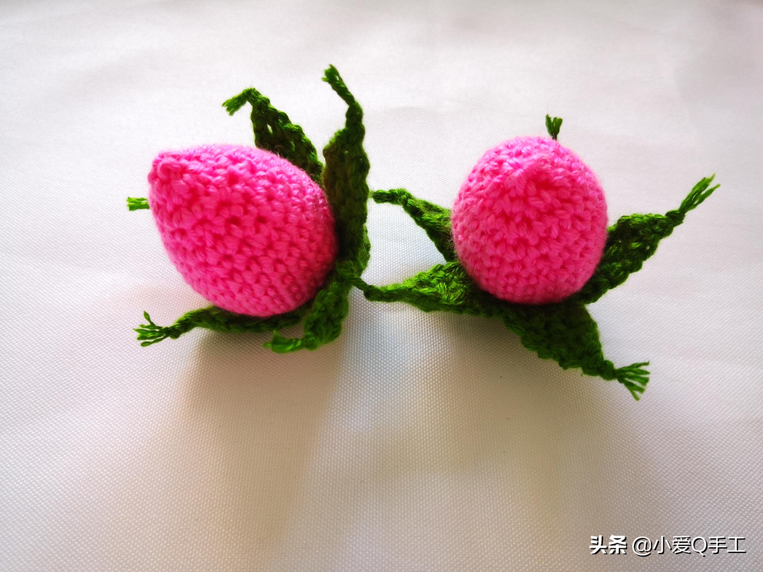 羞答答的钩针玫瑰静悄悄的开～钩针入门6种基础针法等你来学