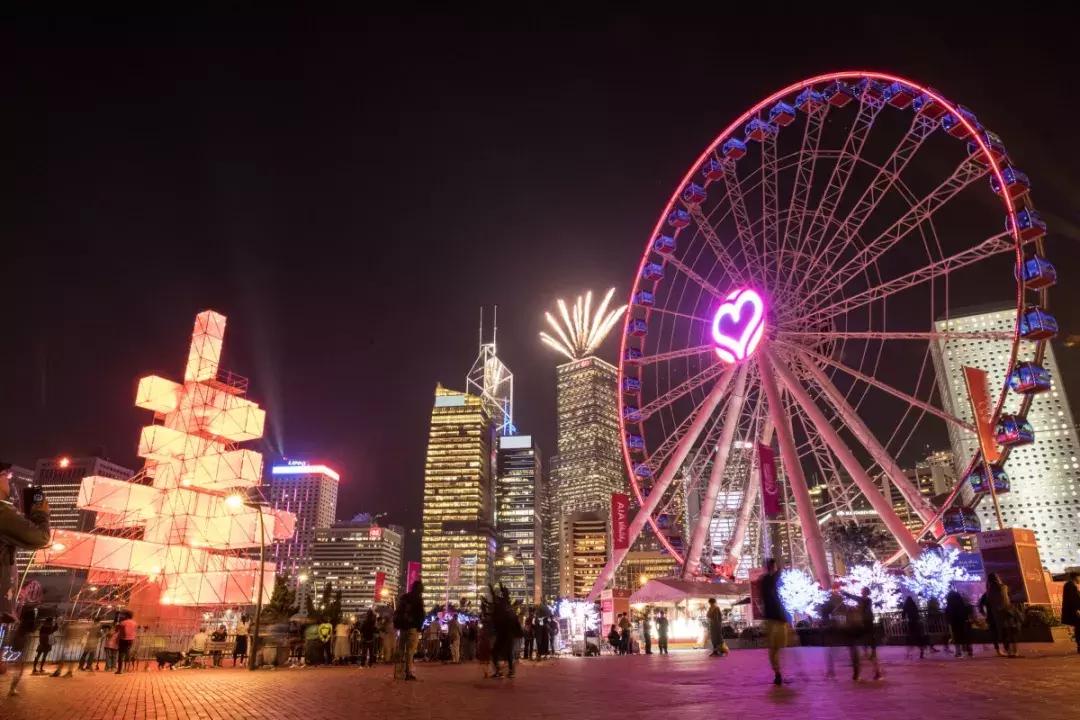 香港海滨长廊圣诞节,香港圣诞打卡地唯美视频
