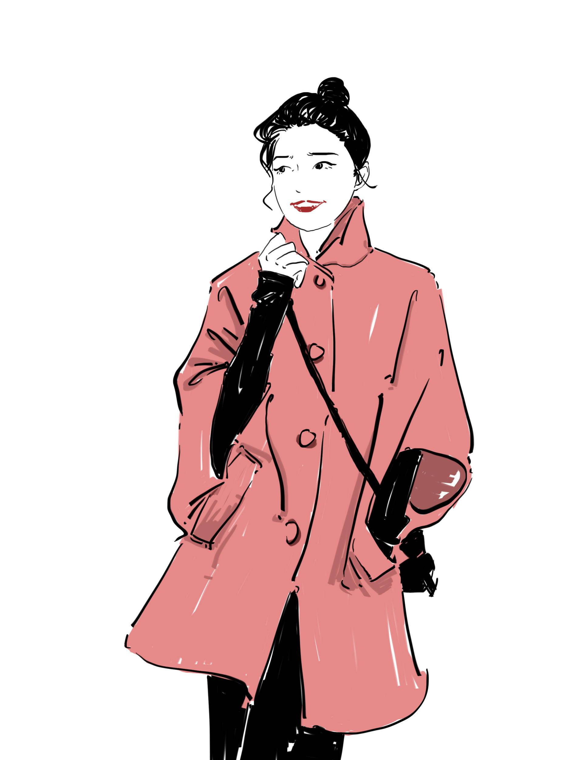 你看看现在的时尚icon,谁秋冬还在穿驼色?千娇百媚的粉才是首选