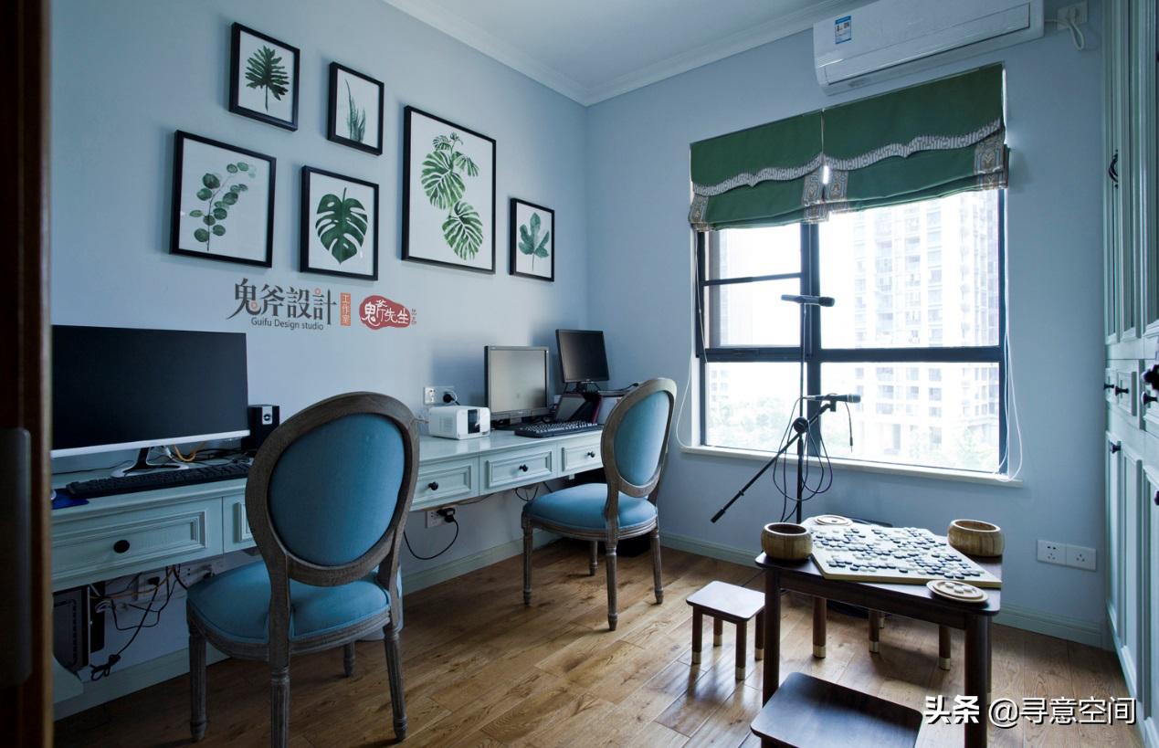 长沙振业城装修效果图150m²简约美式｜薄荷绿这样搭配意想不到