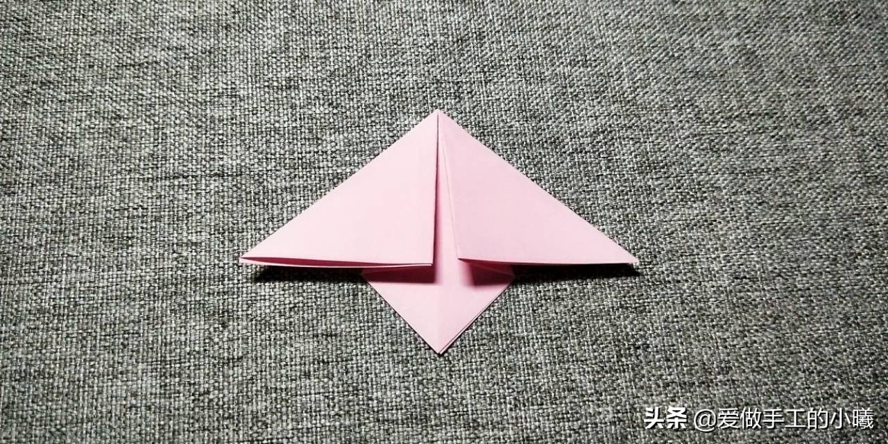 幼儿园五瓣花折纸,立体五瓣樱花折纸