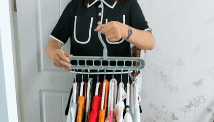 衣架收纳两件套,衣架一杆可以挂几十件