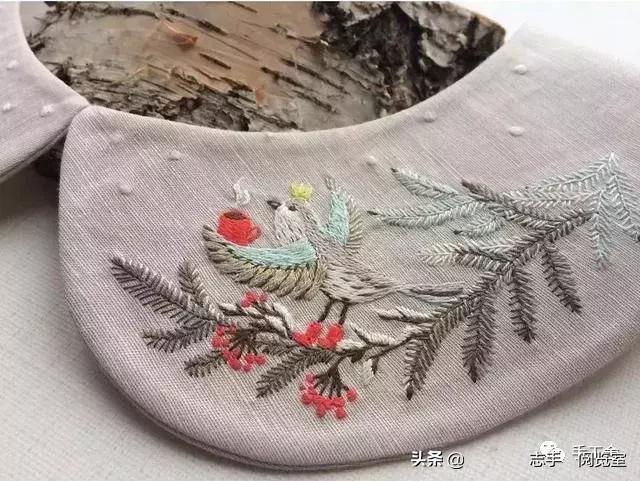 领口刺绣小花朵,刺绣花朵500种图片大全