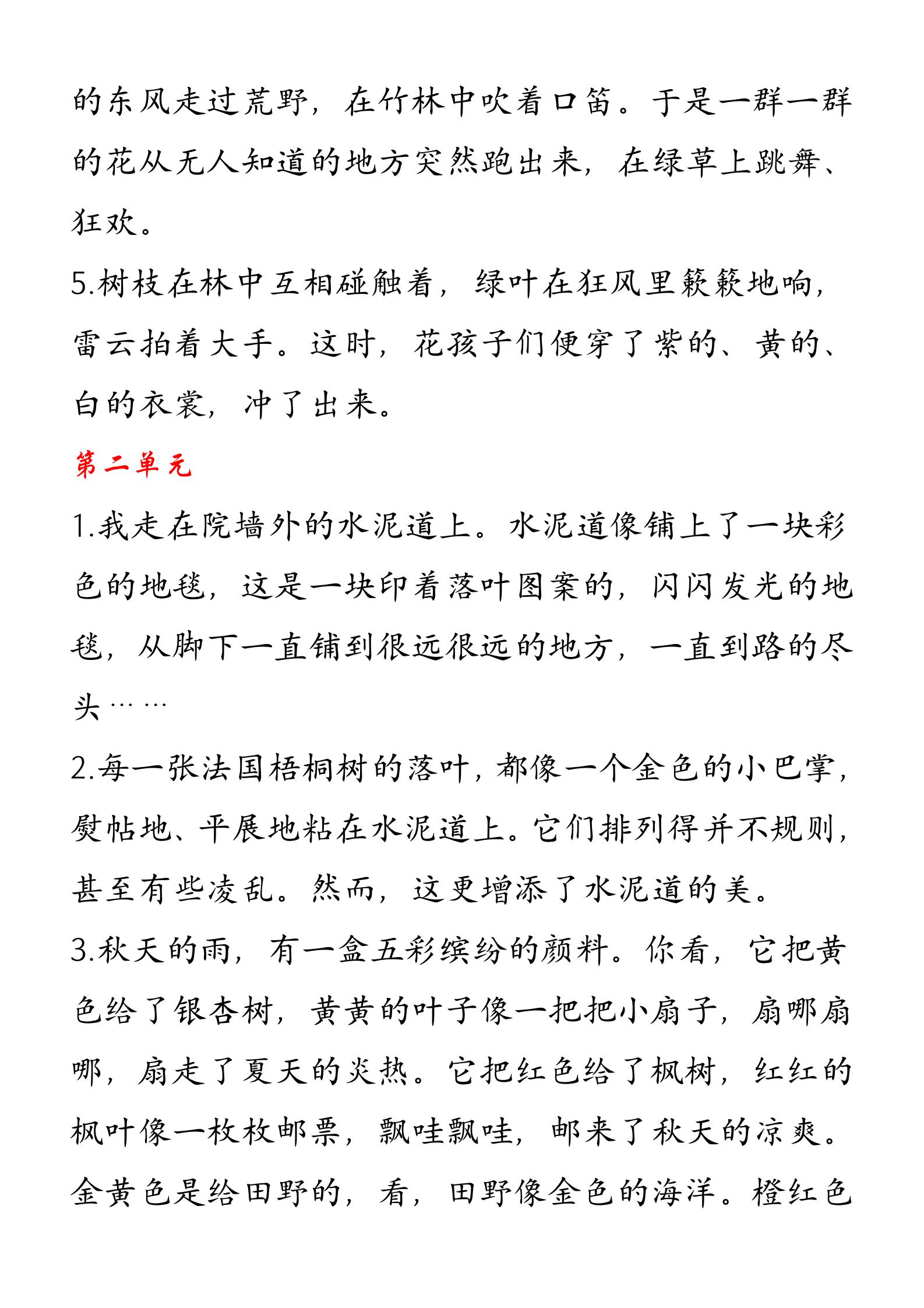 三年级上期中语文必考习题,三年级上语文总复习归纳练习题