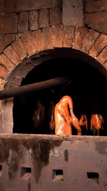 北京烤鸭正宗烤炉,北京烤鸭挂炉烤法