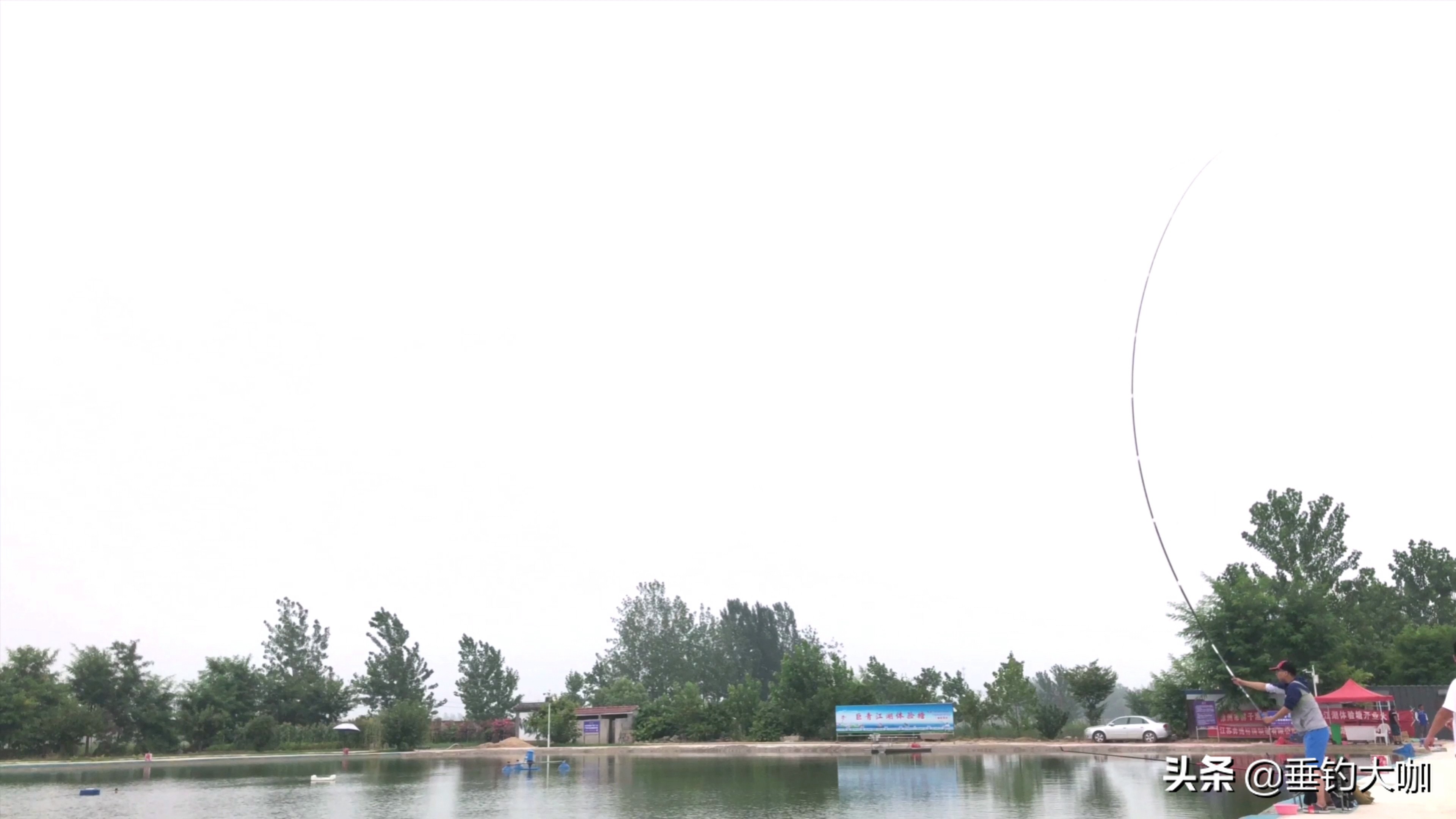 户外钓鱼50斤,一味max7.2大物竿野钓实战