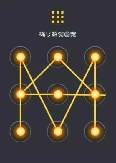 十种炫酷手机解锁图案,关于手机解锁图案小技巧