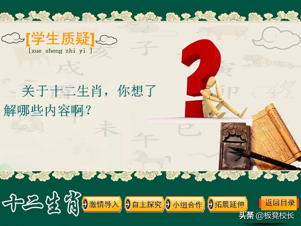 十二生肖公开课ppt素材可爱,优秀传统文化视频ppt讲解