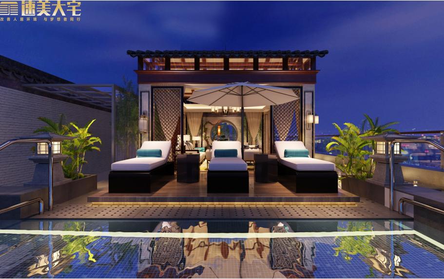 1200平国风中式院子,素雅新中式静谧如诗的闲适生活