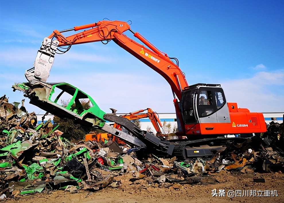 邦立重机抓料机,邦立履带式抓料机