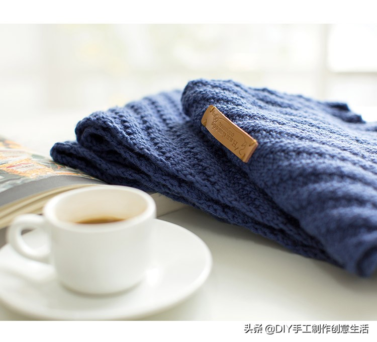 棒针织爱心,棒针围巾的花样织法