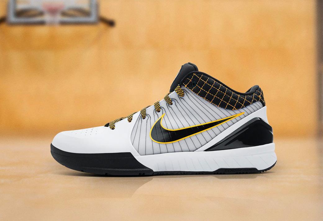 科比zk4季后赛上脚的照片,科比zk4紫金真假对比