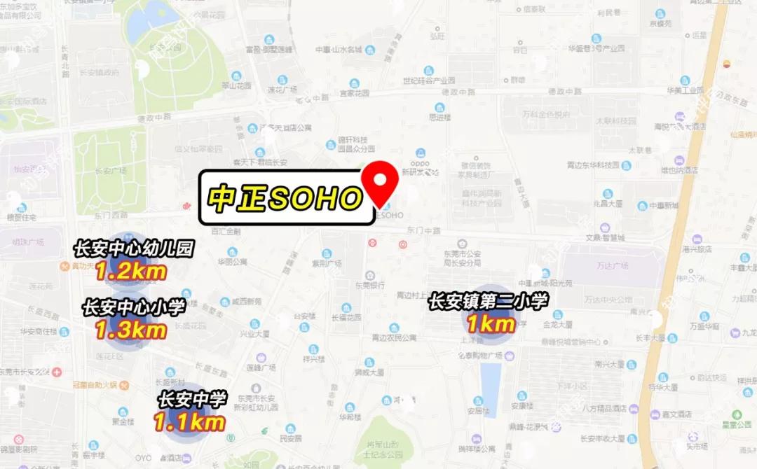 中正soho东莞长安复式楼,长安镇中正soho邮编