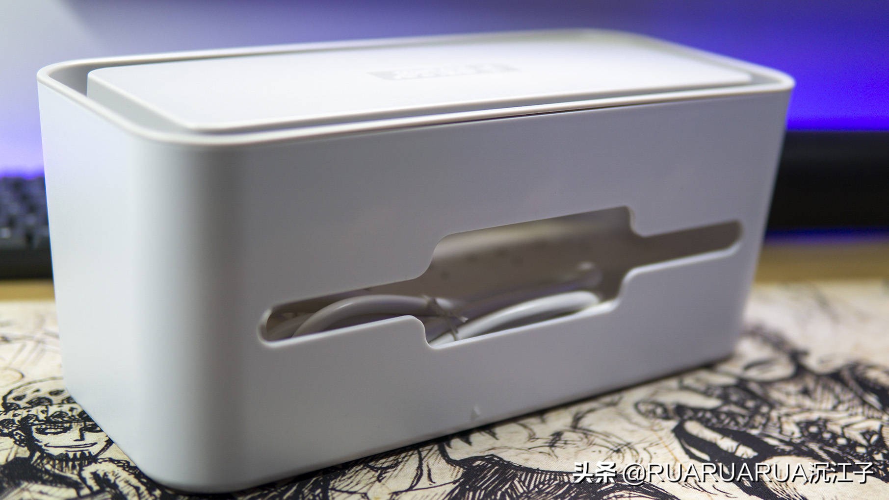 桌面排插线材收纳,orico收纳盒怎么插