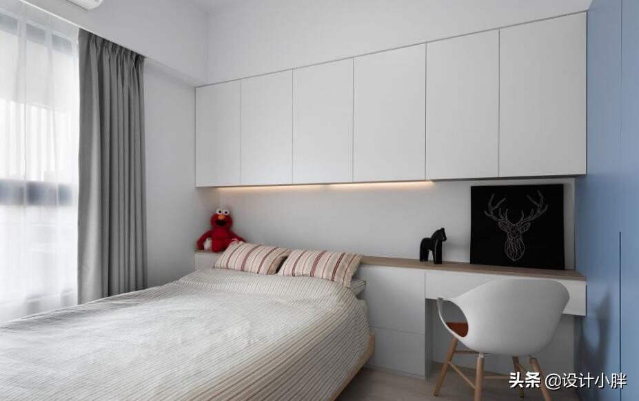 一家三口装修新房，变身63㎡浅灰绿木质小宅，手牵手开启新生活