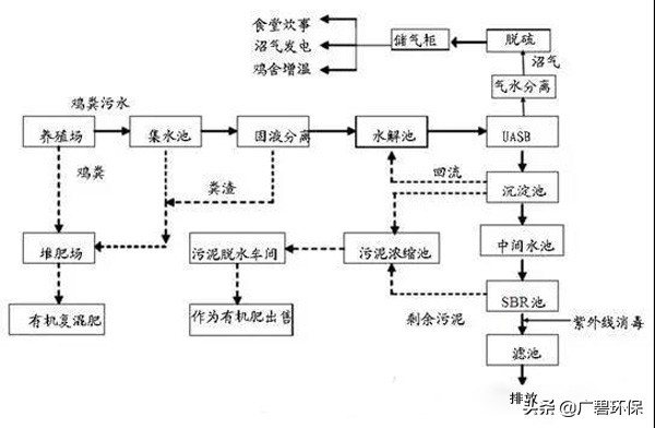 大型养鸡场污水处理方案的选择,养鸡污水怎样处理