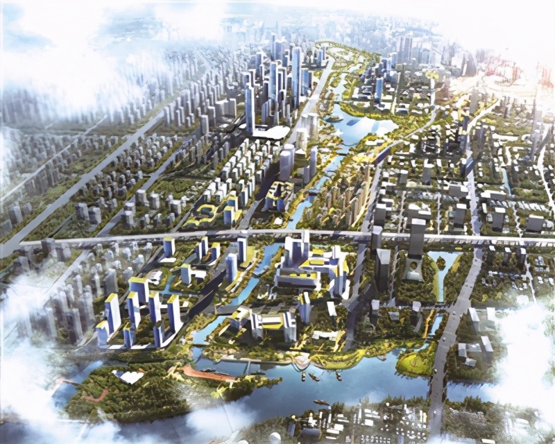 良渚新城最新航拍,良渚新城