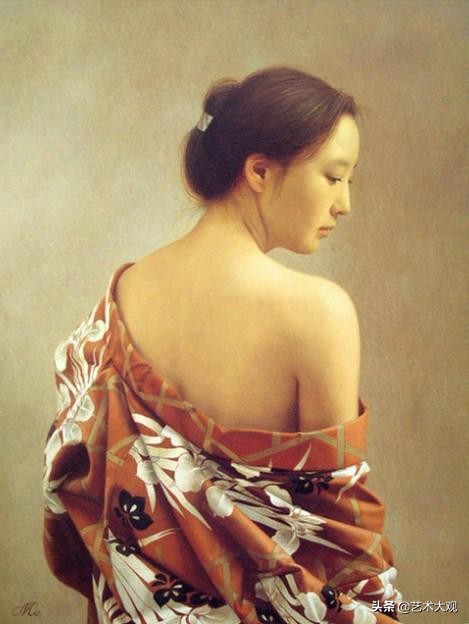 日本当代油画著名画家,日本写实大师作品