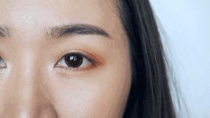 落日眼妆教程内双,大秋天眼妆