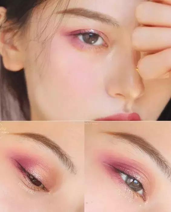 novo液体眼影试色好闪亮仙气十足,四色仙气紫色眼影盘