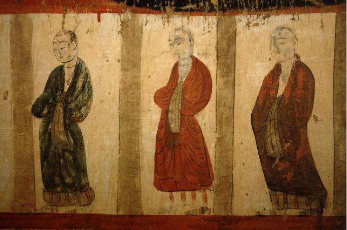 敦煌428窟介绍,敦煌329窟壁画飞天图