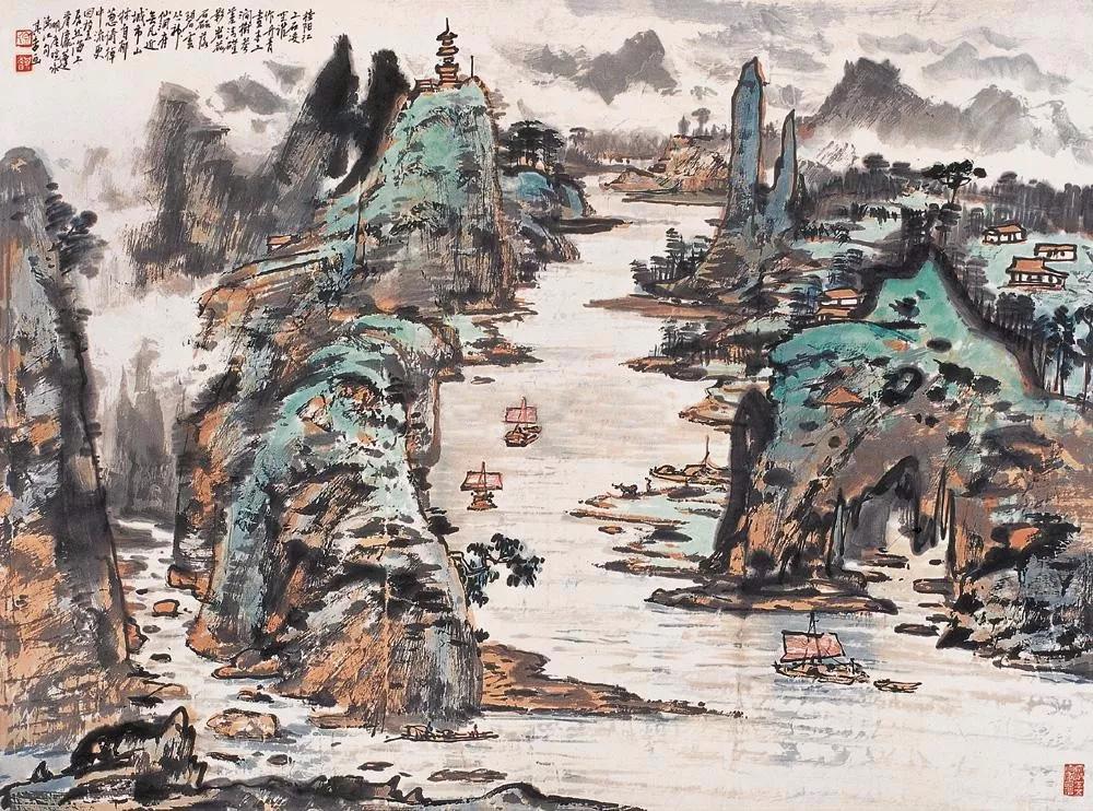 水墨画夜景欣赏,画夜景最好的中国画