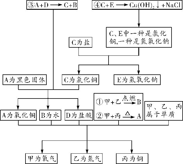 物质的转化与推断会用到的物质,初三化学上册的物质转化与推断