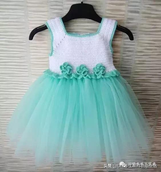 布艺手工制作蓬蓬裙,钩织裙子视频