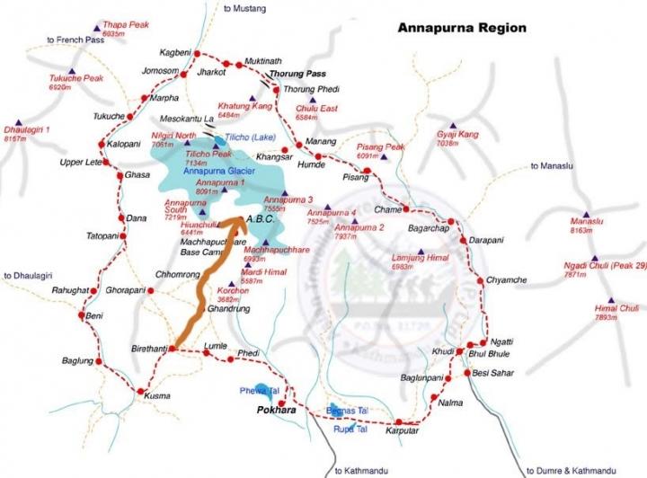 尼泊尔自助旅行攻略,尼泊尔安纳普尔纳大环线攻略