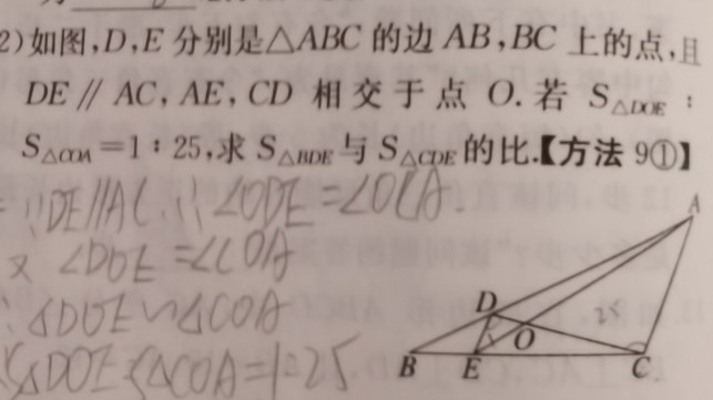 相似三角形方法归纳及应用,相似三角形的讲义