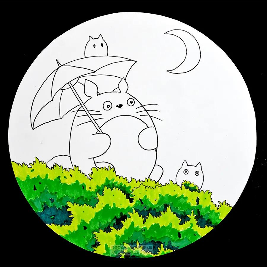 初级动漫儿童画教程,动漫人物画画教程龙猫