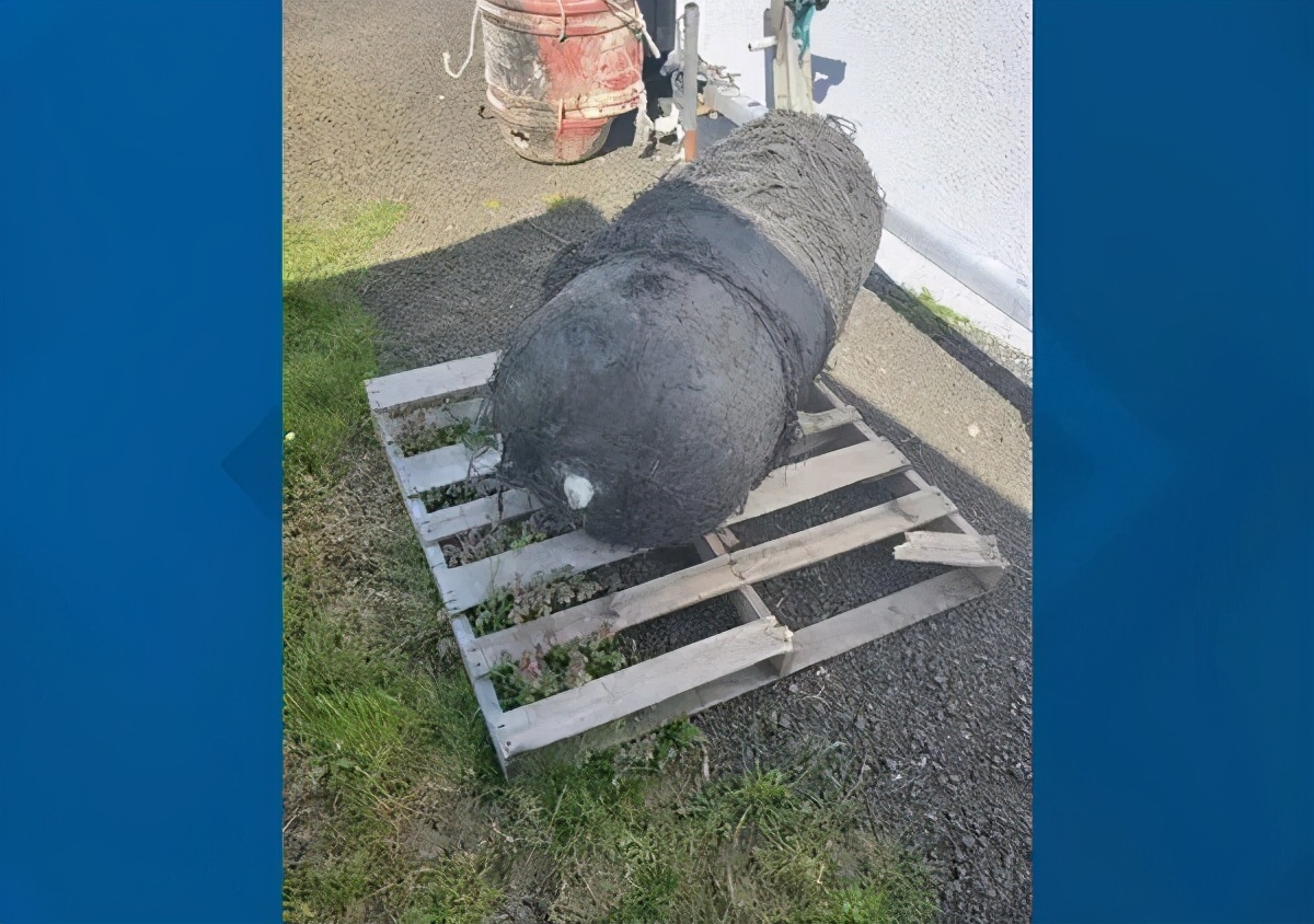 一个渔夫从海里捞上来个怪物,一个黑色物体飞来