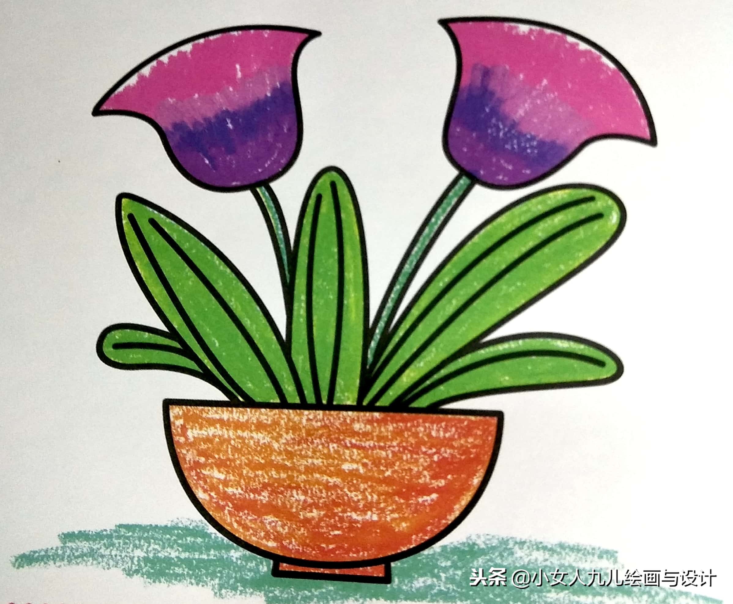 儿童简笔画彩色可爱步骤图文,超萌彩色简笔画手把手教孩子