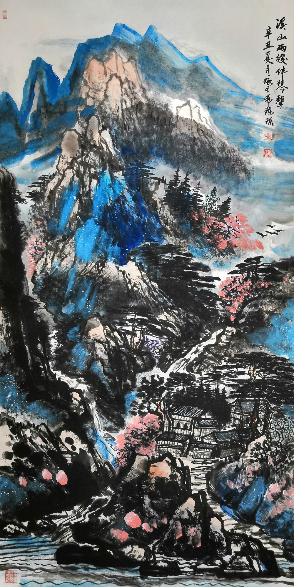 礼赞建党百年讴歌时代精神绘画,不忘初心逐梦前行建党100周年绘画