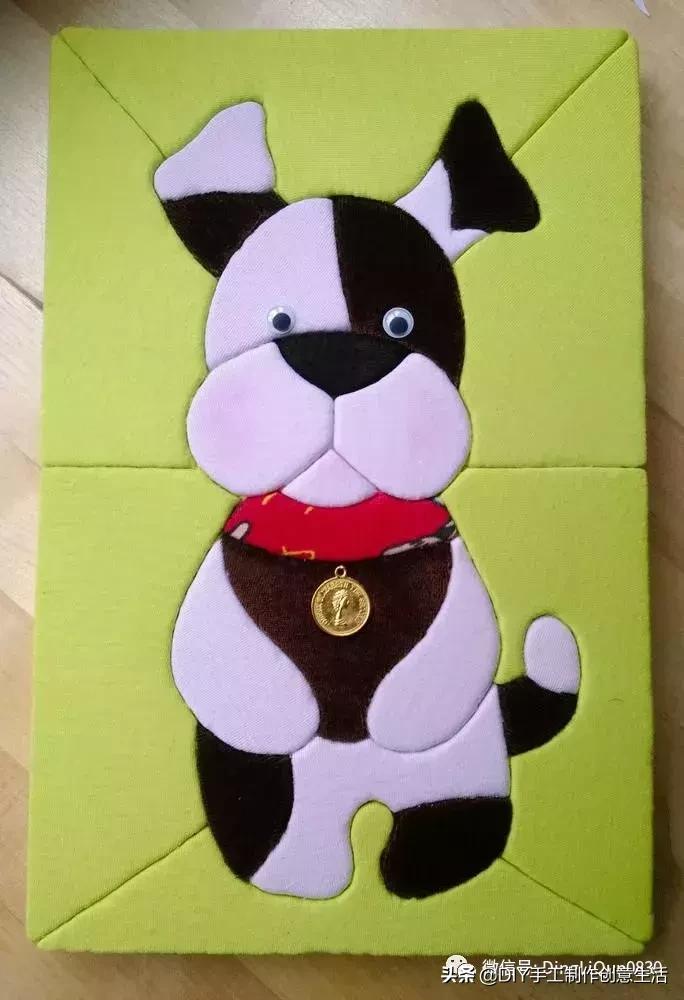 布艺diy拼布图案贴画,布画diy手工制作大全