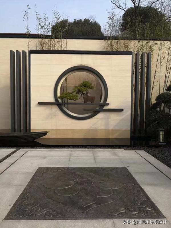 十个绝美别墅庭院墙设计,别墅边户庭院景观设计效果图