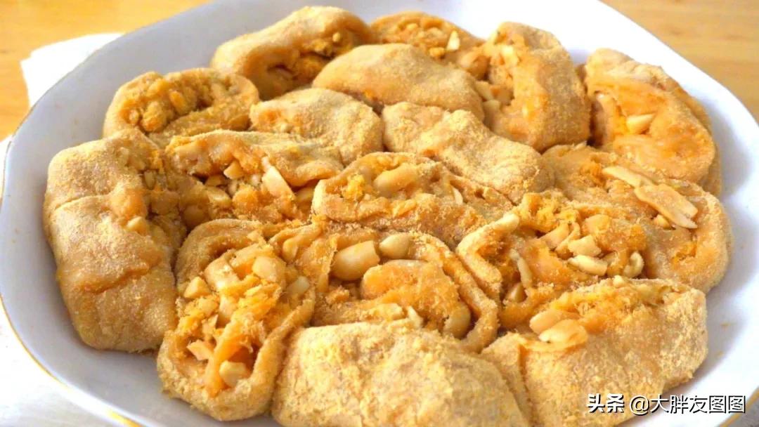 不用烤箱不用锅的麻糍,自制花生糍