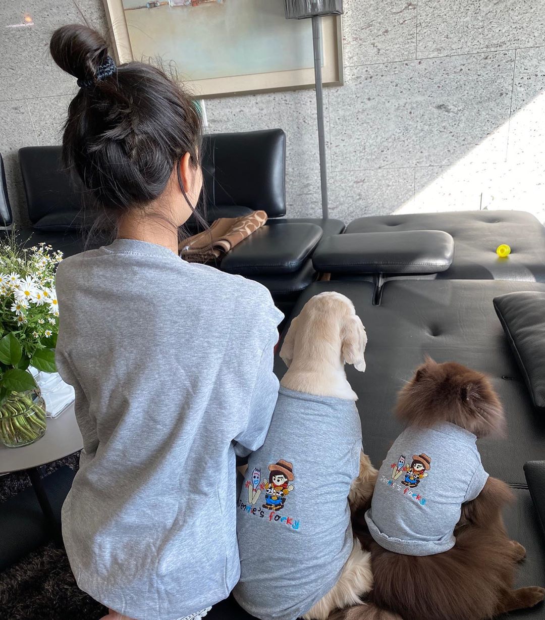 jennie和狗狗的日常,jennie有多宠狗狗