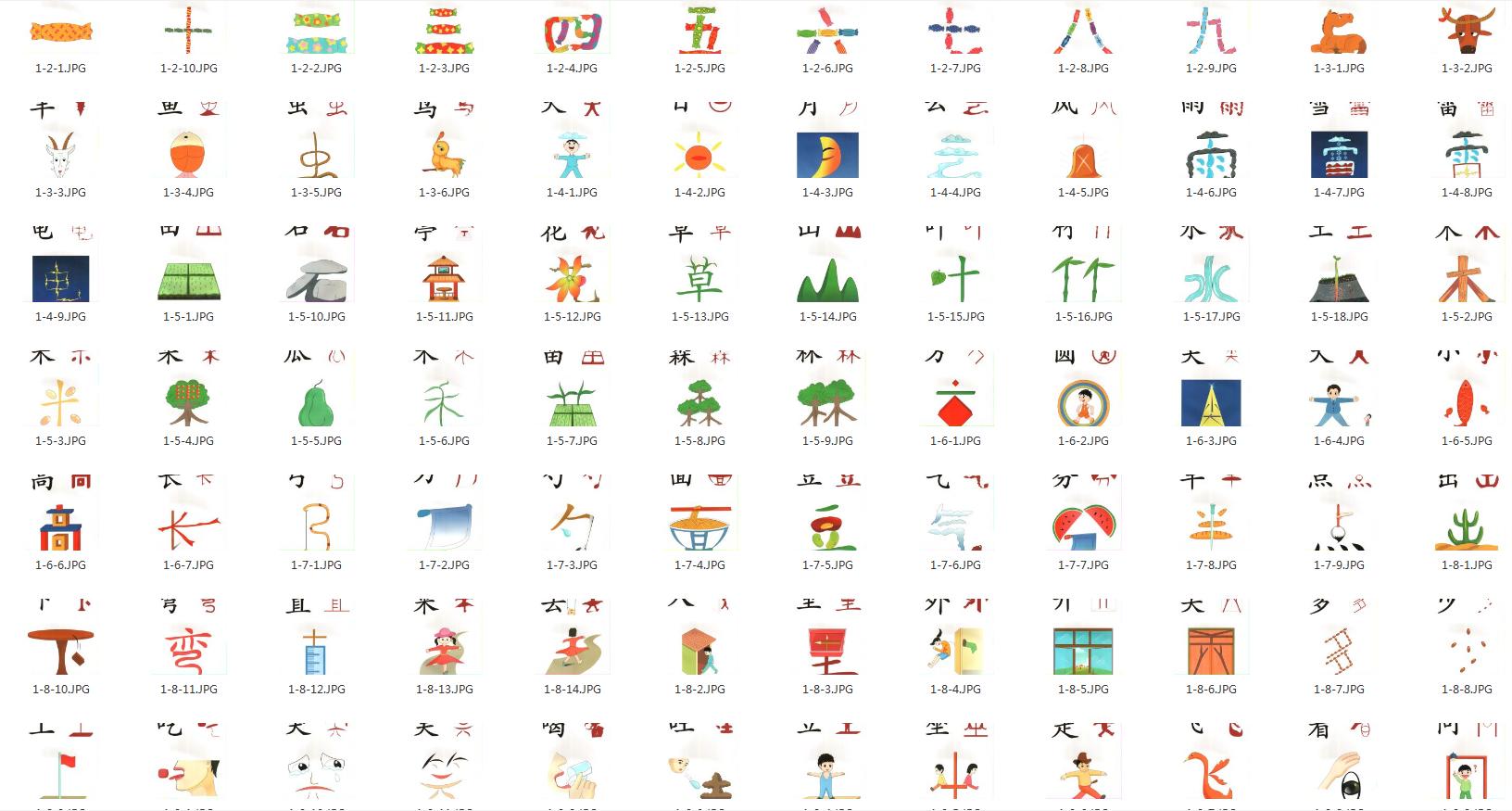 儿童汉字识字启蒙卡,5000个汉字快速识字卡片