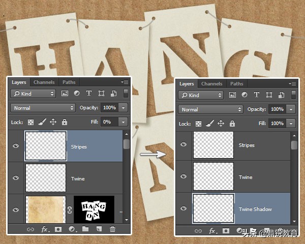ps镂空浮雕字体怎么做,怎么用ps做一个字体卡片