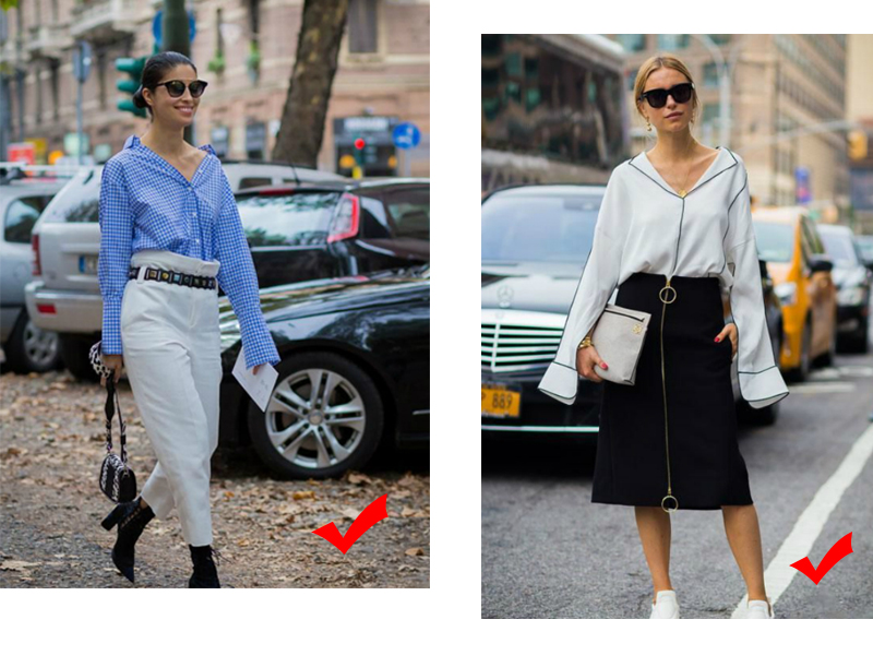 只会上短下长？现在名媛圈流行的是“松紧混搭”，120斤像90斤