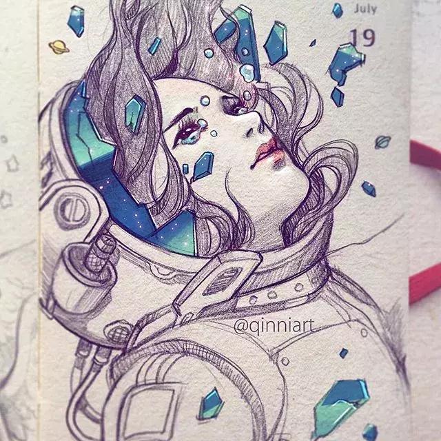 一个经历三次心脏手术，却依旧坚强，用水彩把伤痛化作星辰的女孩