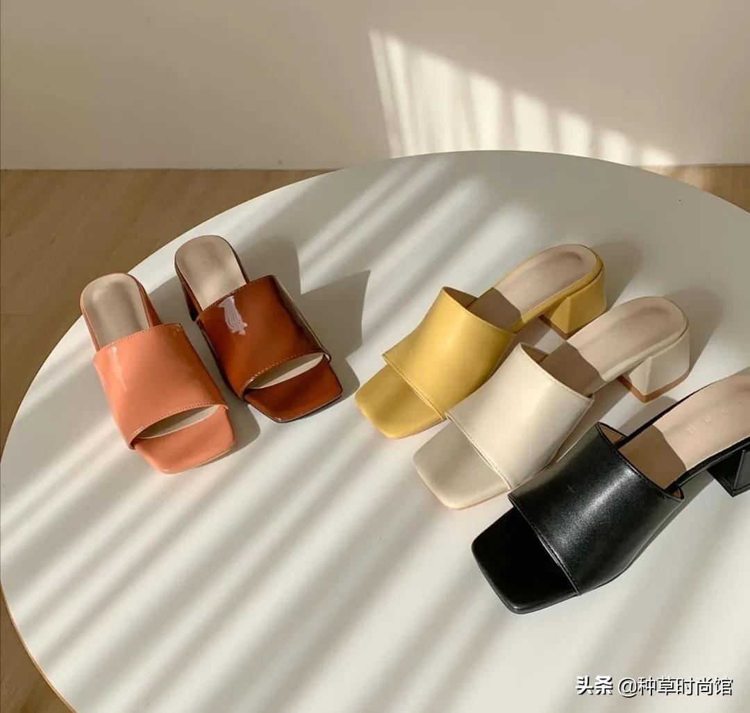 圆头羊皮凉鞋真皮凉鞋今夏最洋气,今夏最值得入手的4双网红凉鞋