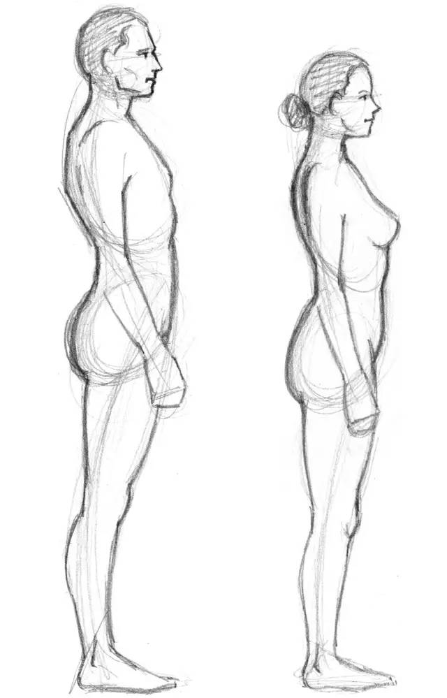 线稿构图快速入门,人物构图线稿教程