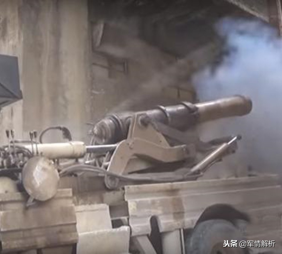 叙利亚煤气罐迫击炮真实威力,叙利亚土制武器