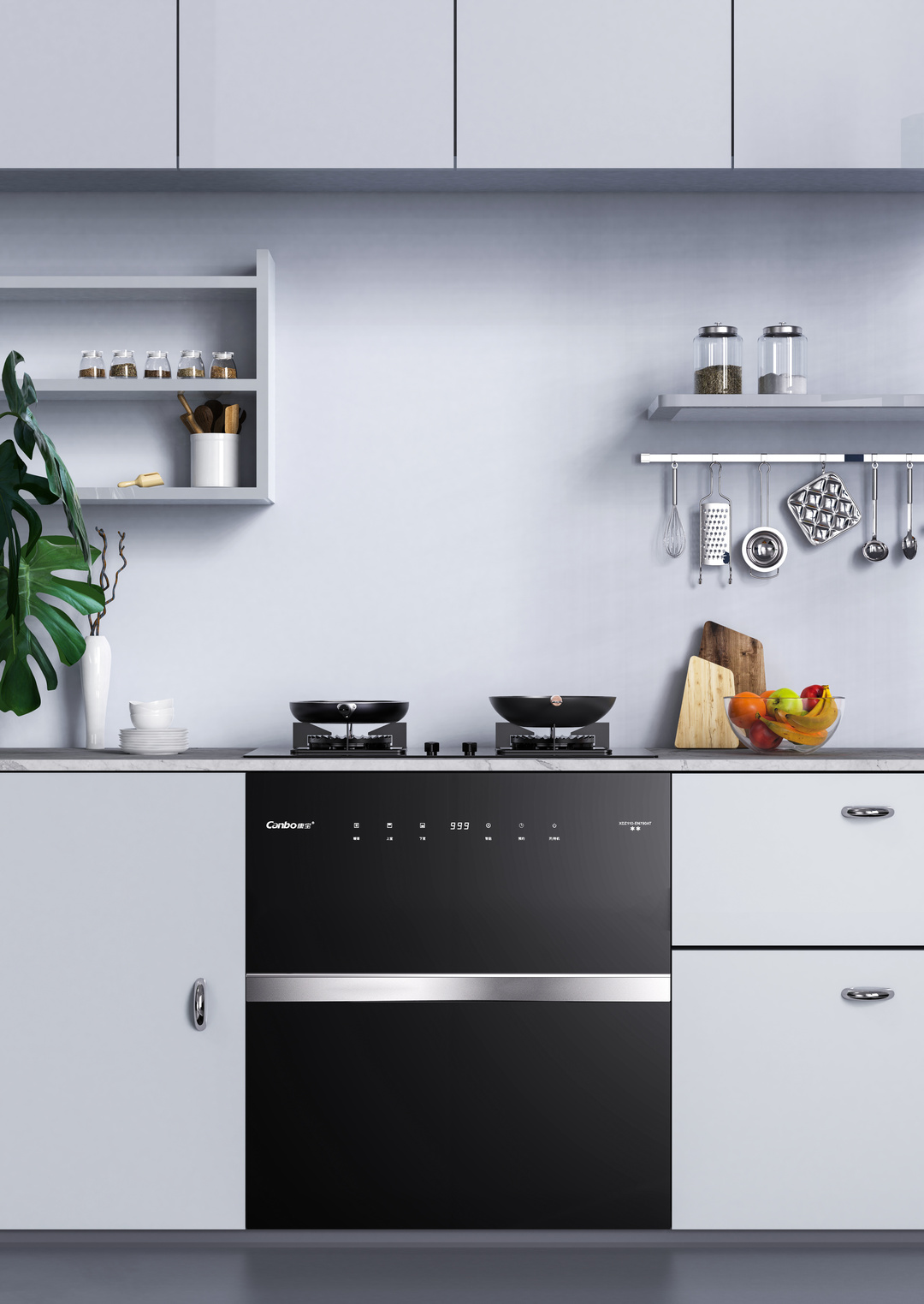 橱柜定制消毒柜放哪,成品橱柜怎么安装嵌入式消毒柜