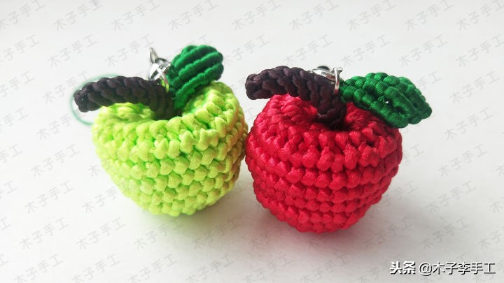 简单易学的苹果编织教程,钩编苹果的图解教程